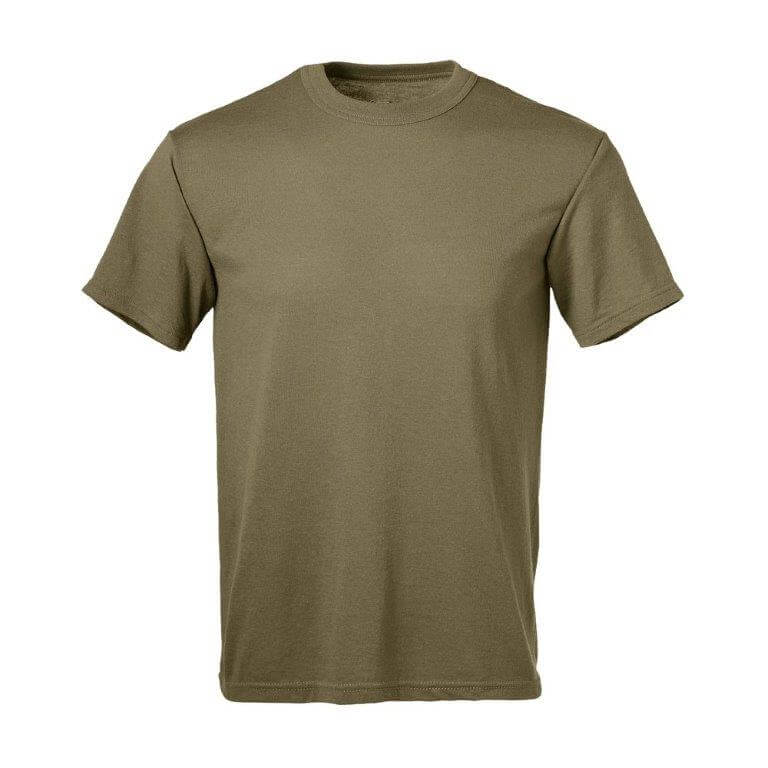 Olive green short-sleeve t-shirt