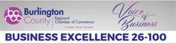 Burlington County regional chamber of commerce voice of business excellence 26-100 award