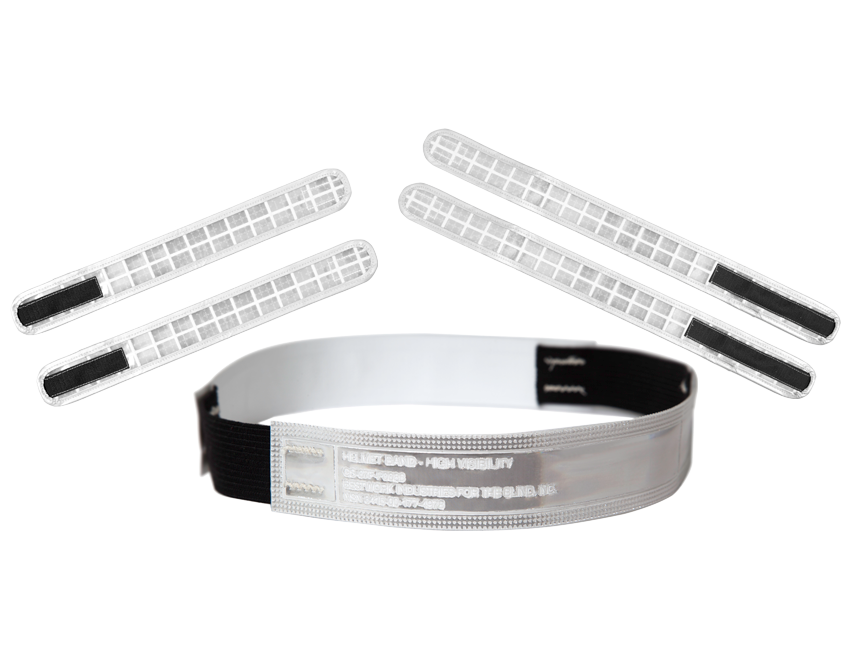 High visibility safety belt with reflective strip and two detachable reflective sticks