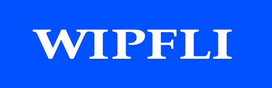 Wipfli blue and white logo banner.